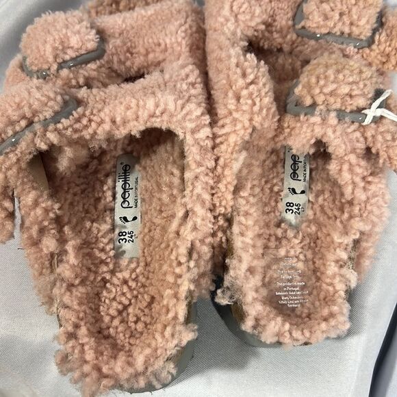 BIRKENSTOCK PAPILLIO DAYTONA SLIDE IN TEDDY CRYSTAL ROSE NWT ASSORTED SIZES - Picture 4 of 14